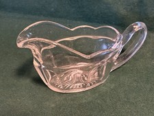 Vintage Clear Glass Gravy Boat