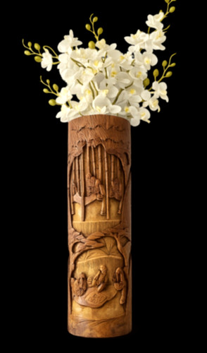 Large antique chinese bamboo - large,