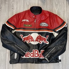 Vintage Redbull Leather Racing Jacket Red And Black 3XL