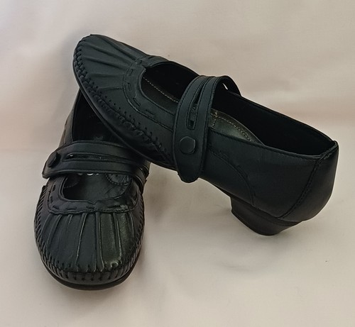 Pavers ladies black leather - black,