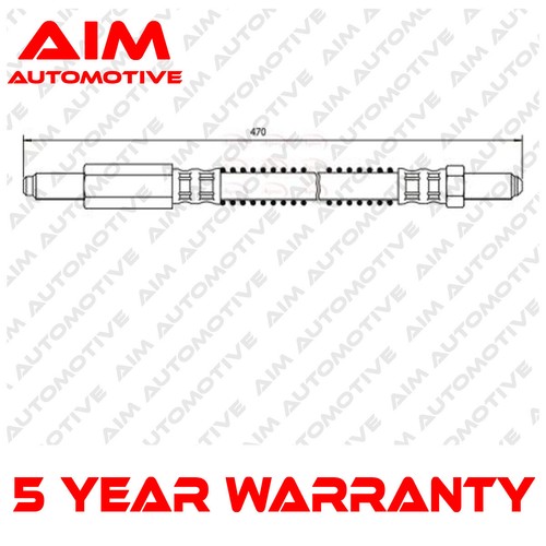 Brake hose front aim fits - brake,