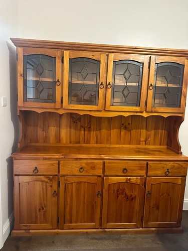 Vintage large solid pine welsh - pine,