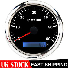 85mm Car Tachometer Tacho Gauge 0-6000 RPM Diesel Motor Engine Rev Counter 12V 