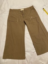 HENRI LLOYD Long Walking Shorts 8-10 Brown Ripstop Outdoor Quick Dry Straight
