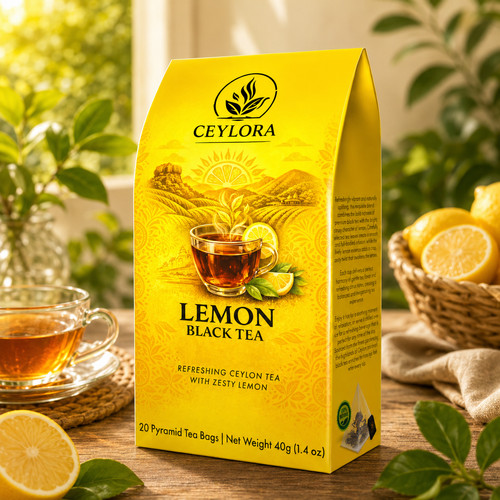 Ceylora lemon black tea - lemon,
