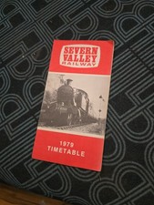 Severn Valley Railway 1979 Timetable Leaflet Bewdley Bridgnorth SVR Vintage