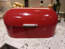 Red Retro Bread Bin with Dome