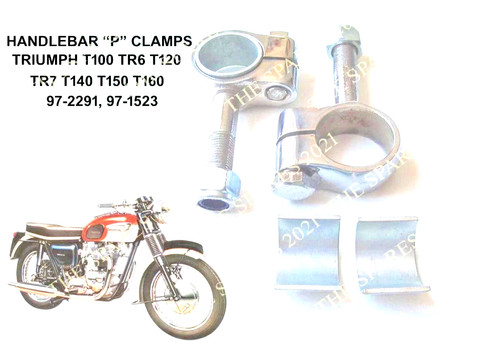 Triumph bsa handlebar clamps - triumph, p