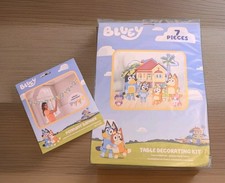 Kids Bluey 7 Pieces Table Decoration Kit & Bluey Pennant Banner
