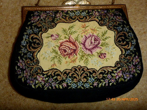 Vintage handmade evening bag - vintage,