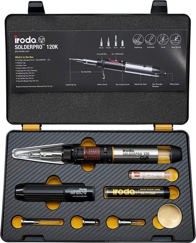 Gas soldering iron kit - soldering,