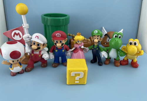 12pcs super mario bros mini - super,