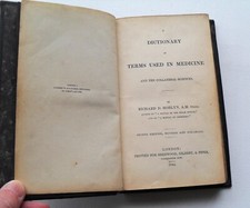 1844 Dictionary of Terms used in Medicine & the Collateral Sciences  - 2nd Ed