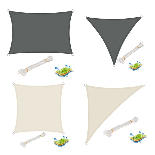 Outdoor sun shade sail patio - shade,