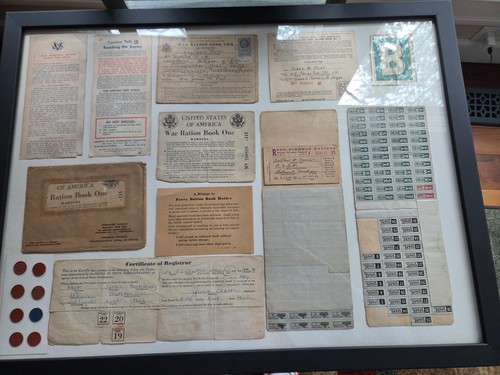 Framed world war ration - framed,