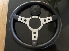 Leather steering wheel fits - wheel,