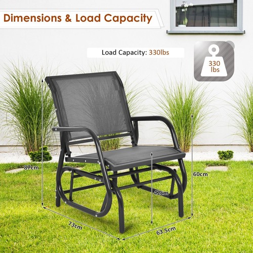 Outdoor rocking glider - glider, chair