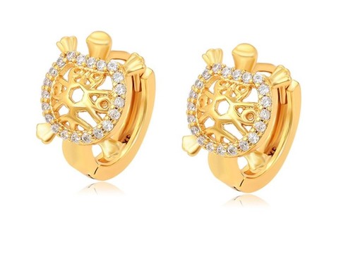 24ct yellow gold filled - yellow, cz