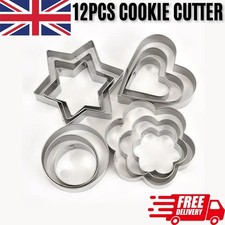 12 Pcs Cookie Cutter Stainless