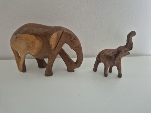 Vintage hand carved wooden - 2,