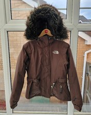 The North Face 550 Jacket Women's Small Brown Greenland Artic Parka Goose Down 