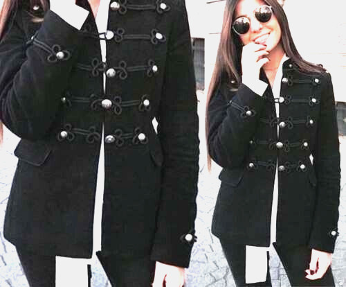Zara new black velvet - new, military