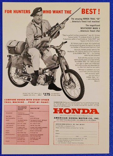 1962 honda trail motorcycle - honda, 50