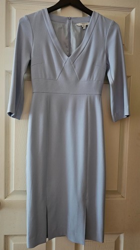 Bennett sky blue crepe - crepe, midi