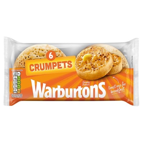 Warburtons crumpets per - crumpets, pack