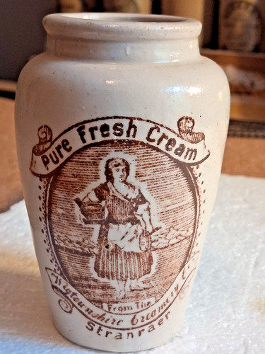 Antique cream pot milkmaid - -,