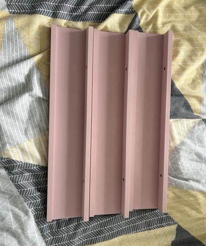 Pink floating shelf set 3 - pink,