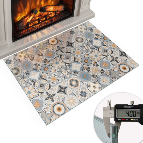 Glass hearth protector - protector, for