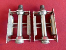 Vintage Lyotard 136R Pedals 9/16" Retro Chrome Steel Road Bike Peugeot, in V.G.C