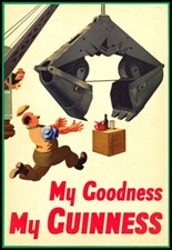 Art Print My Goodness My Guinness Builders Lunch  Poster