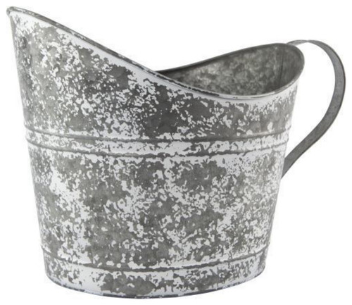 Tin coal bucket - coal, planter