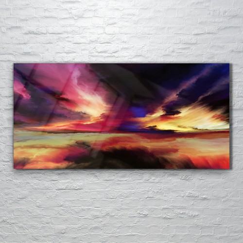 Tempered glass print art - glass,