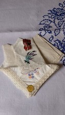 Vintage lace & embroidery hankies x 5