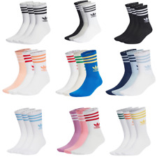 Adidas Mens Womens Fully Cushioned 3 Pairs Sports Crew Trainer Socks UK Size
