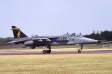 35mm Aircraft Slide Jaguar XX766 at RAF Waddington in 2002