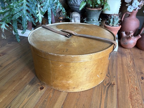 Antique large bentwood hat - antique,