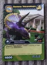 Colossal Rare Dinosaur King Trading Cards DKTA-093/100 Serene Triceratops TCG