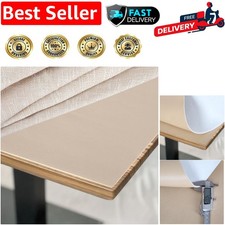 Customizable Heavy-Duty Table Protector - Elegant Heat Resistance Beige 91x270cm
