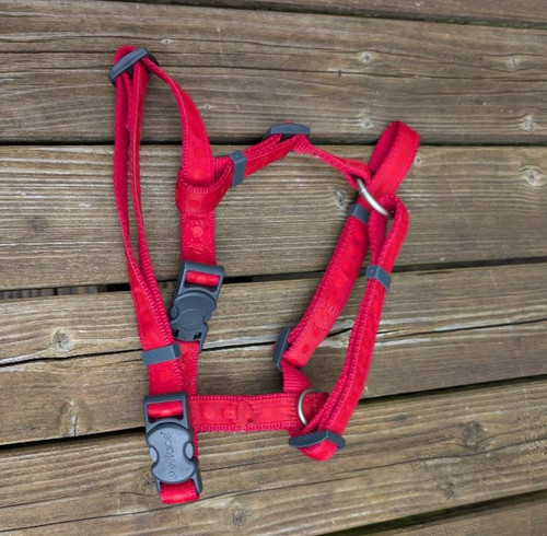 Petface red padded dog harness - dog,