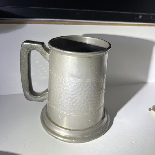 Vintage english pewter tankard - pewter,