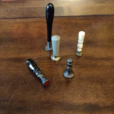 Antique set of 5 miniature wax