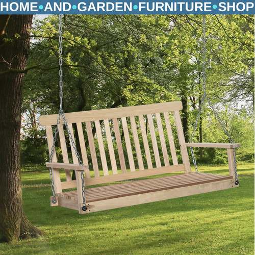 Seater wooden swing chair - 2,