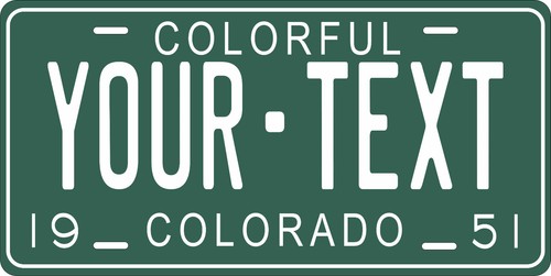 Colorado 1951 license - 1951, plate