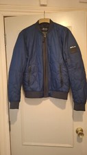 Replay Navy Padded Jacket - Large (New)