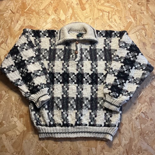 Vintage hand knit wool jumper - vintage,