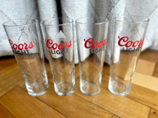 Coors Light Pint Glasses x 4